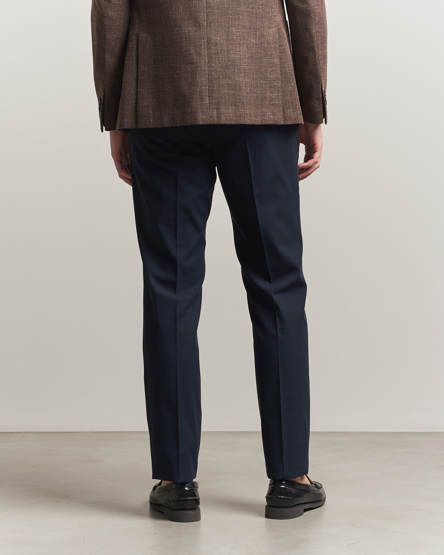 Herre | Bukser | Incotex | Ice Cotton Twill Pants Navy