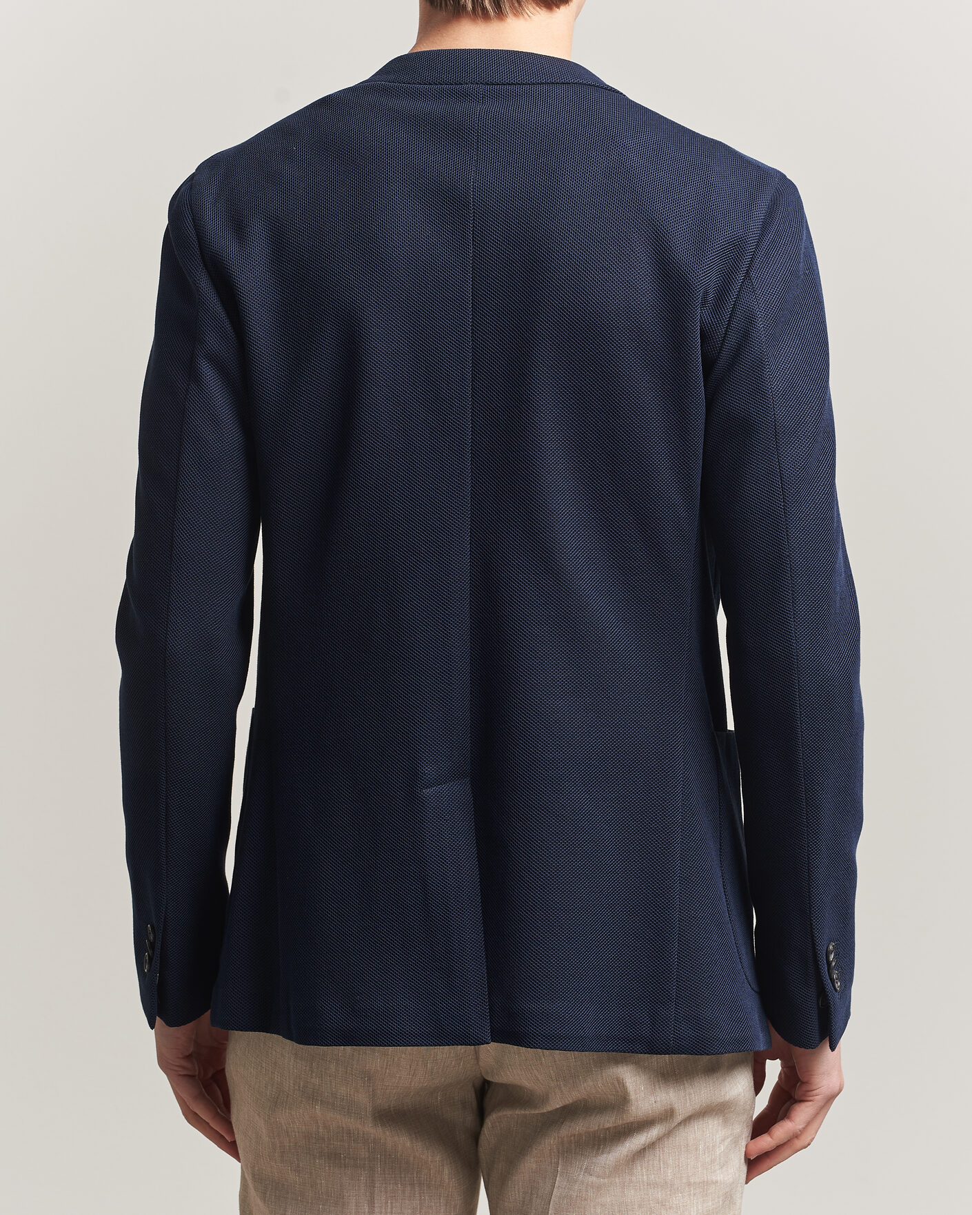 Herre | Dressjakker | Incotex | Unconstructed Jersey Blazer Navy