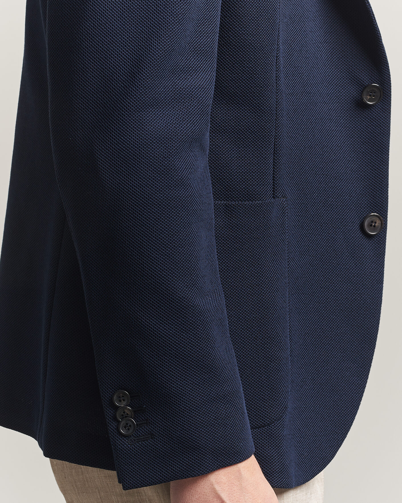 Herre | Dressjakker | Incotex | Unconstructed Jersey Blazer Navy
