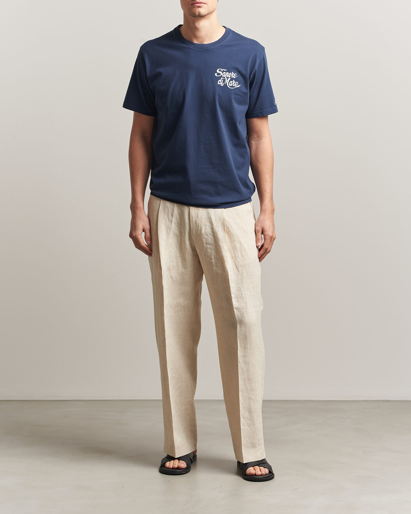 Herre | T-Shirts | MC2 Saint Barth | Printed Cotton T-Shirt Sapore Di Mare