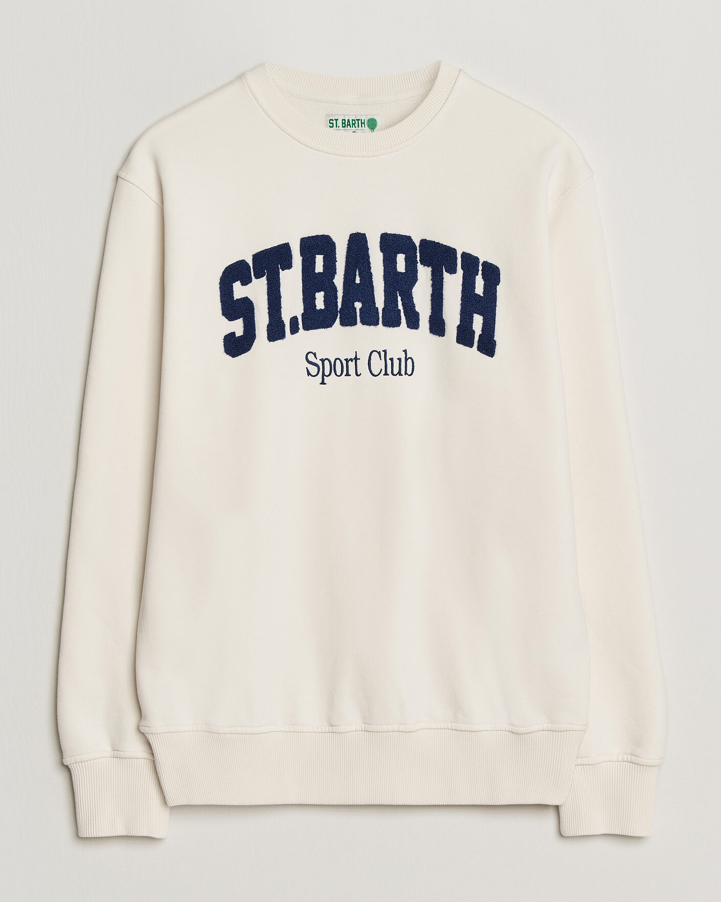 Herre | Gensere | MC2 Saint Barth | Terry Cotton Logo Sweatshirt Off White