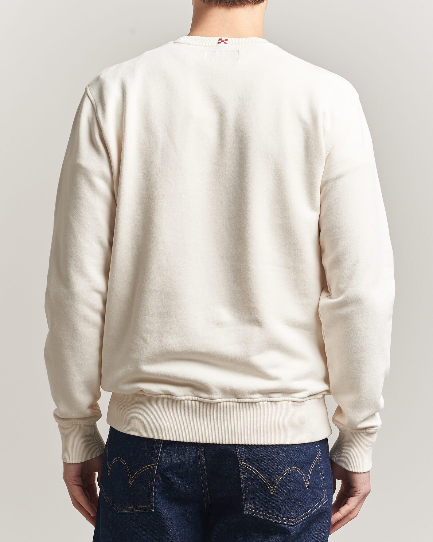 Herre | Gensere | MC2 Saint Barth | Terry Cotton Logo Sweatshirt Off White