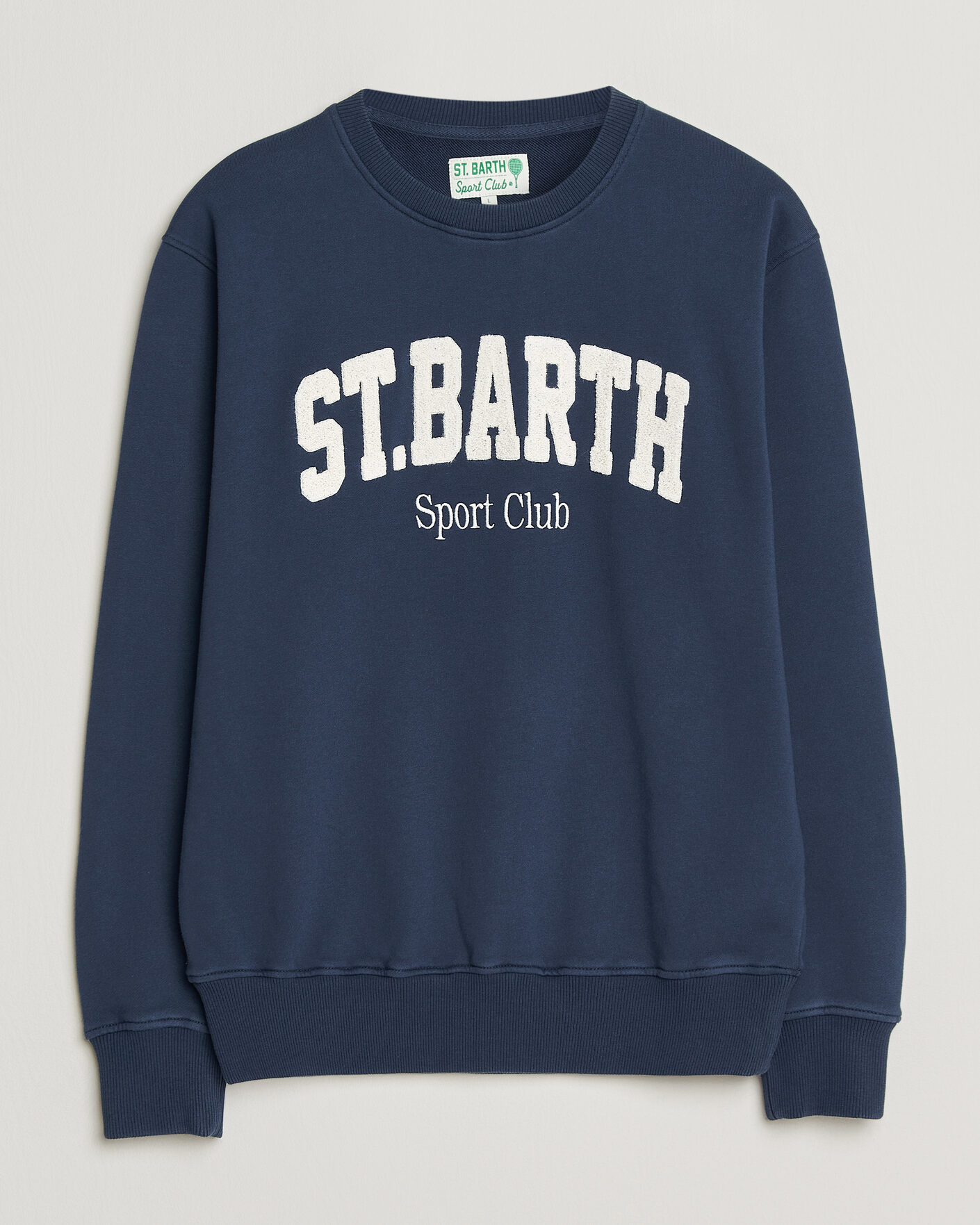 Herre | Gensere | MC2 Saint Barth | Terry Cotton Logo Sweatshirt Navy