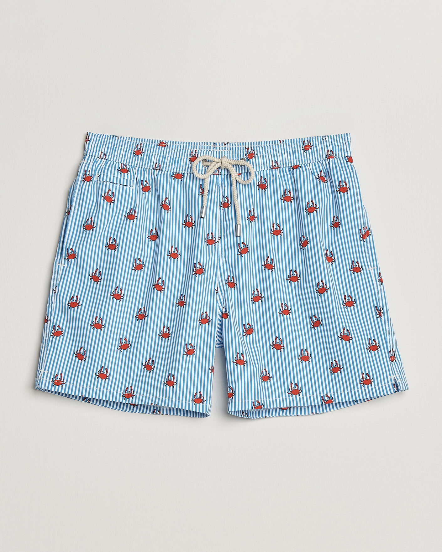Herre | Badeshorts | MC2 Saint Barth | Printed Swim Shorts Blue Crabs