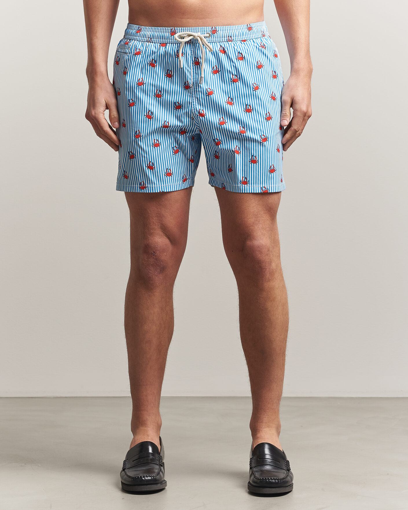 Herre | Badeshorts | MC2 Saint Barth | Printed Swim Shorts Blue Crabs