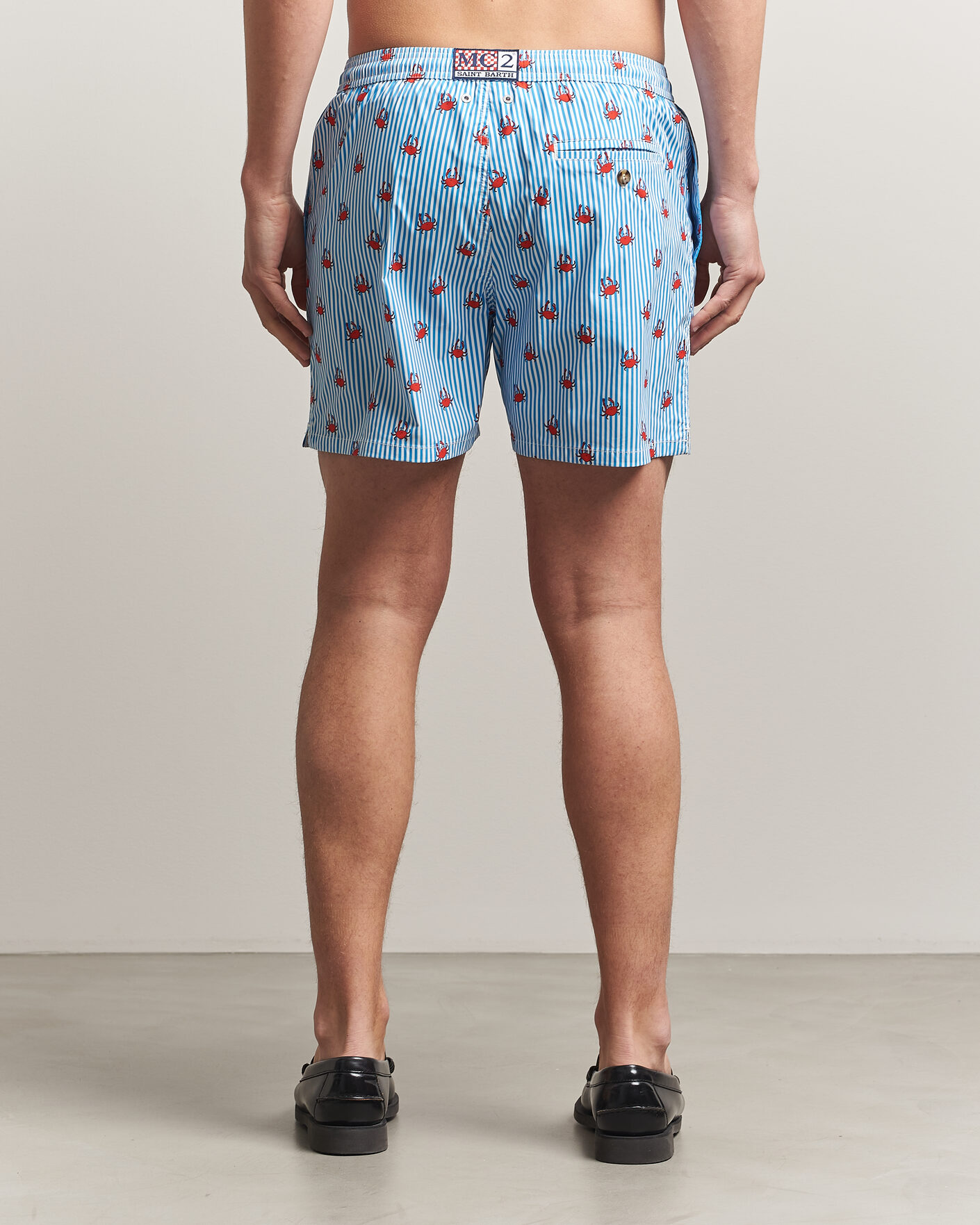 Herre | Badeshorts | MC2 Saint Barth | Printed Swim Shorts Blue Crabs