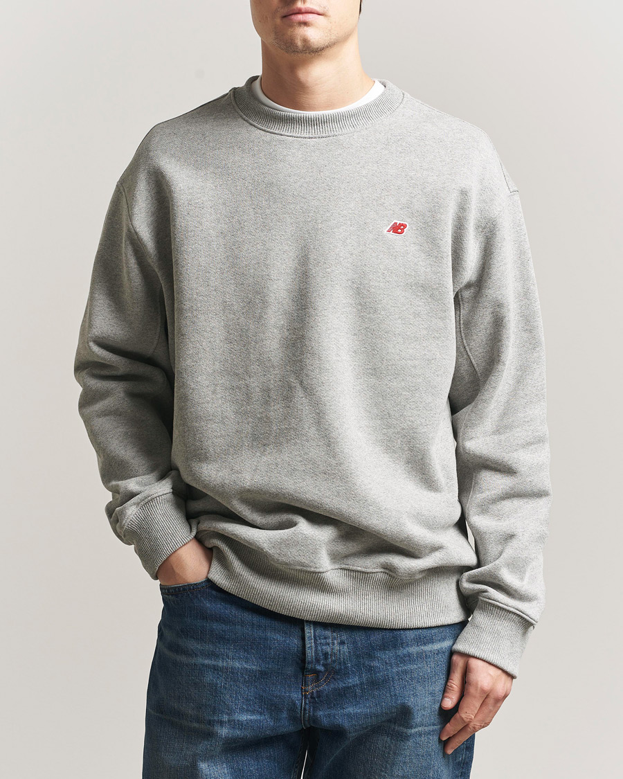 Herre | Gensere | New Balance Made In US & UK | New Balance Made In USA Core Sweatshirt Athletic Grey