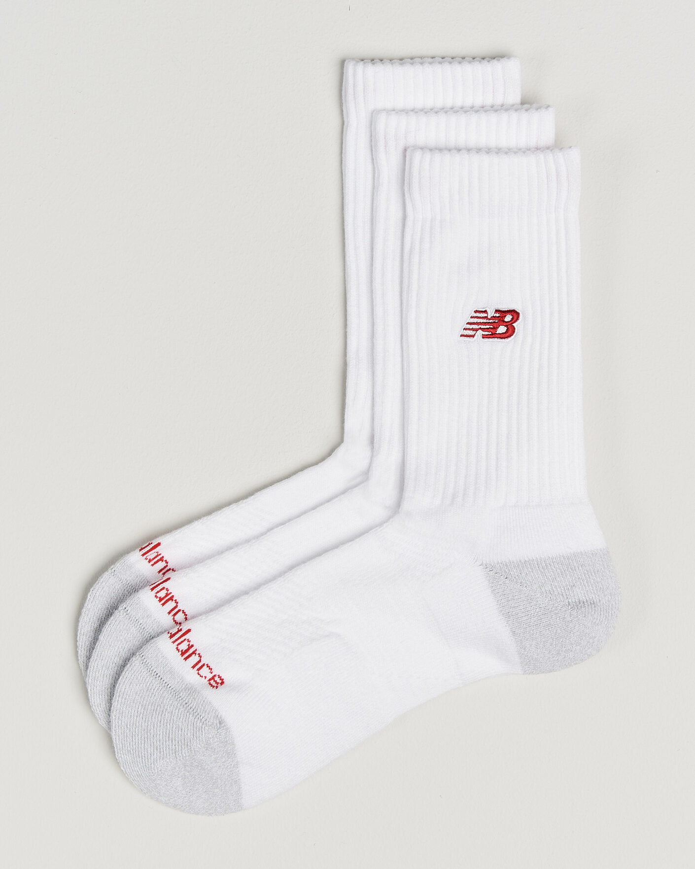 Herre | Undertøy | New Balance | 3-Pack Active Premium Crew Socks White