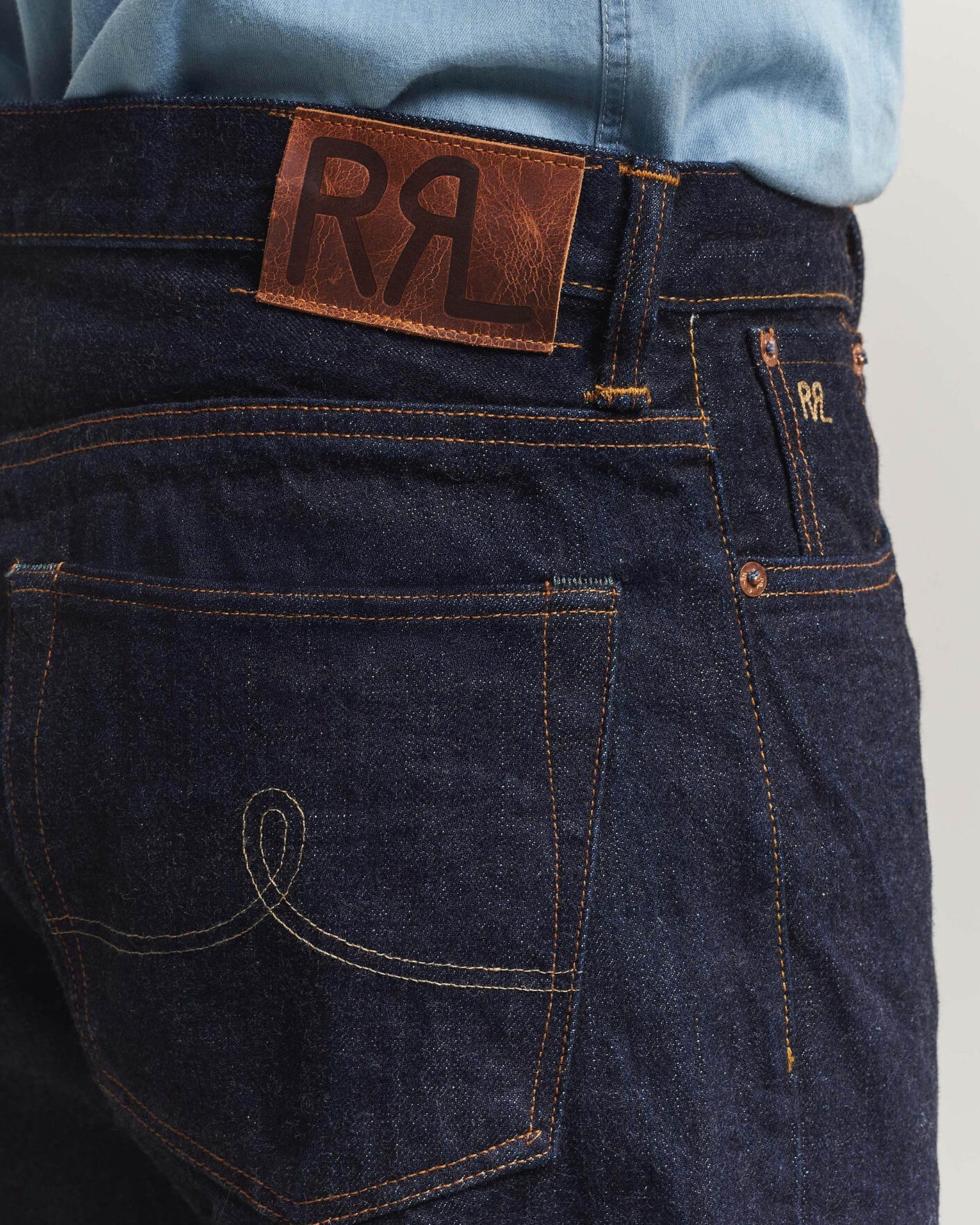 Herre | Jeans | RRL | Vintage Fit 5-Pocket Denim East/West Rinse