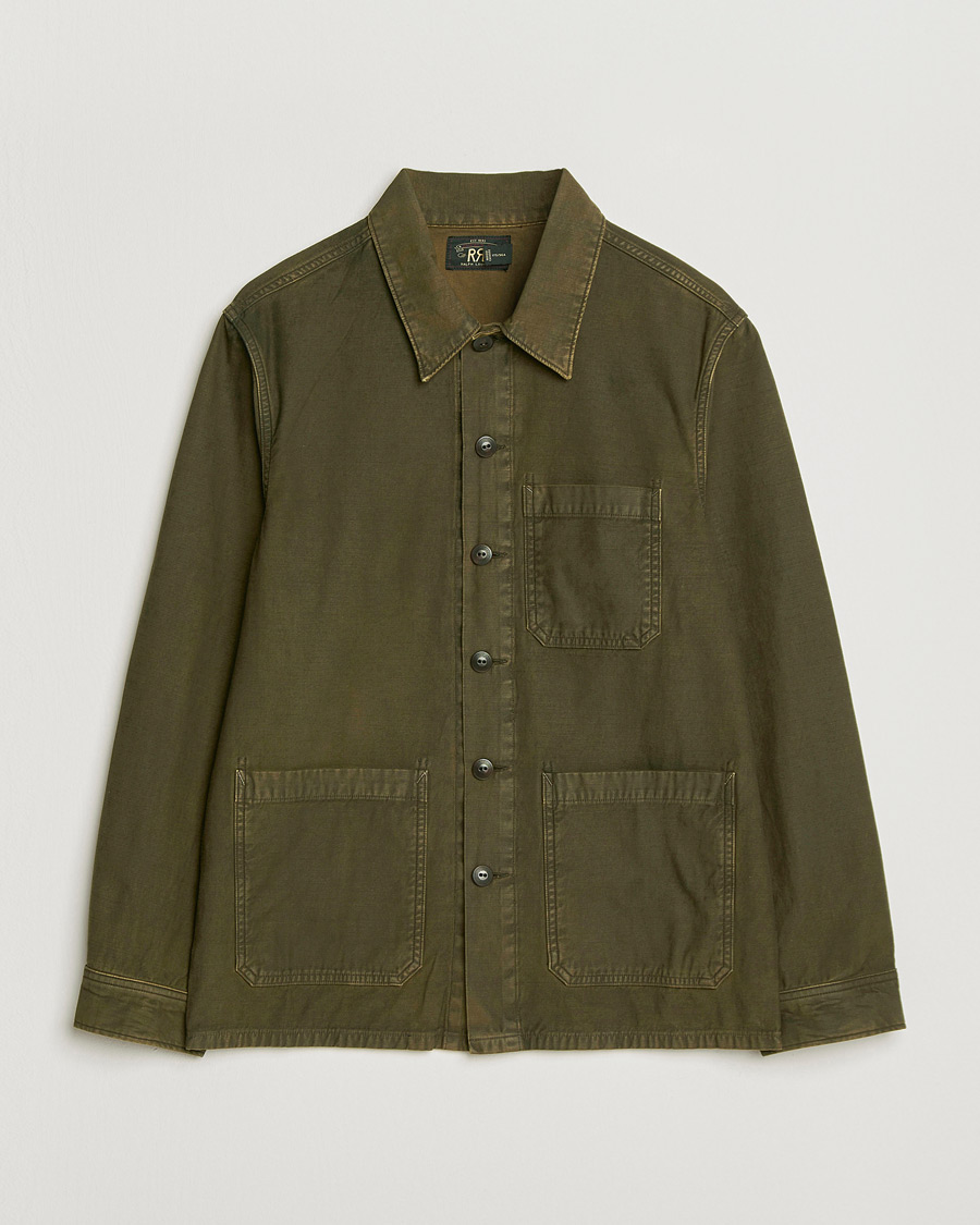 Herre | Skjorter | RRL | Asher Overshirt Washed Brown