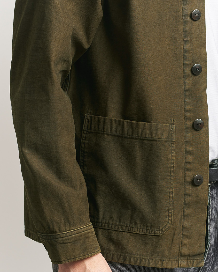 Herre | Skjorter | RRL | Asher Overshirt Washed Brown