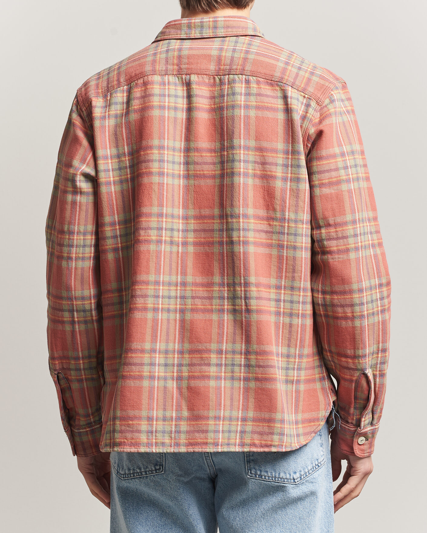 Herre | Skjorter | RRL | Cameron Double Pocket Shirt Red/Blue Check