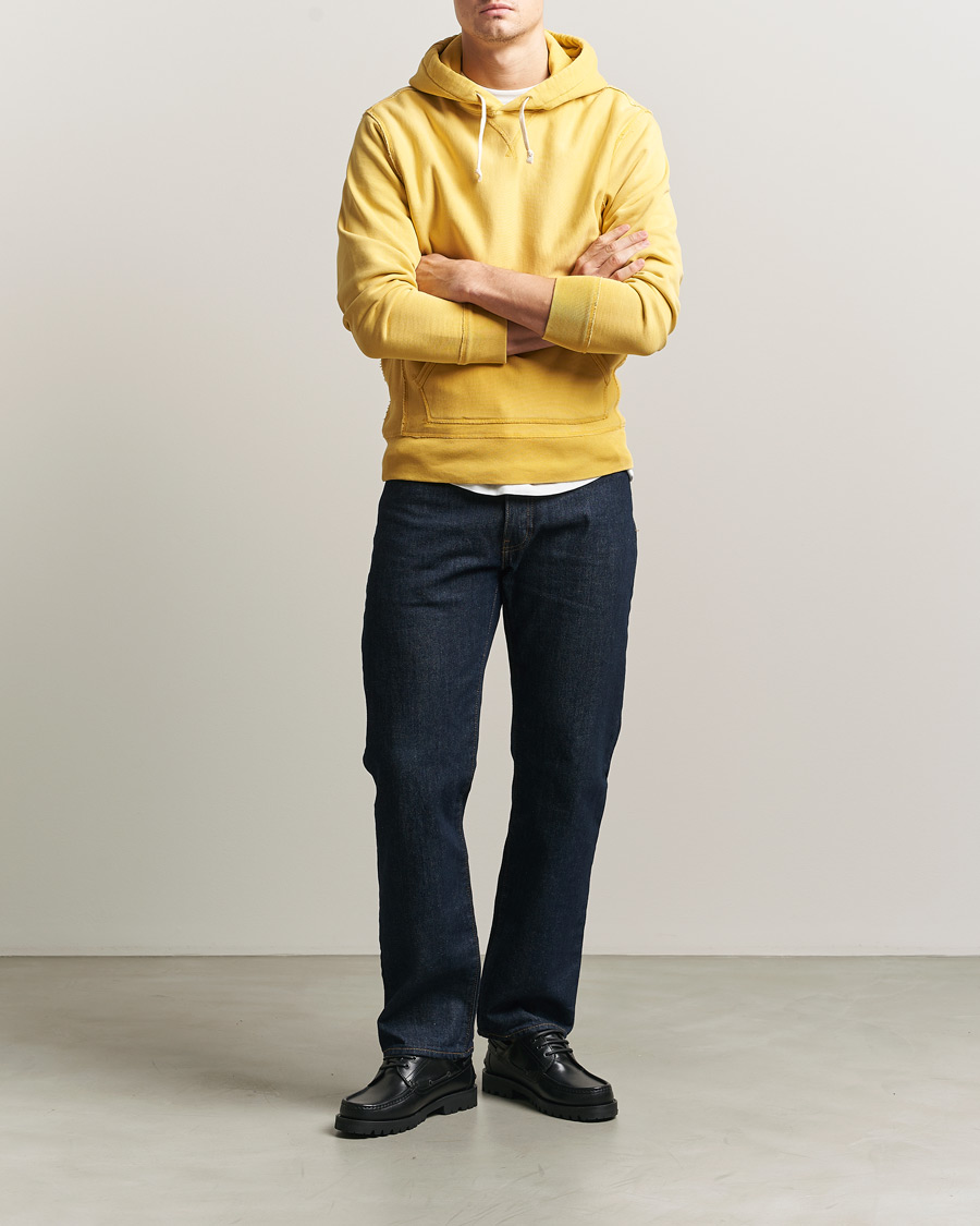 Herre | Gensere | RRL | Hooded Sweatshirt Campus Yellow