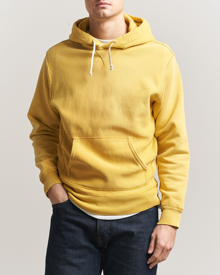 Herre | Gensere | RRL | Hooded Sweatshirt Campus Yellow