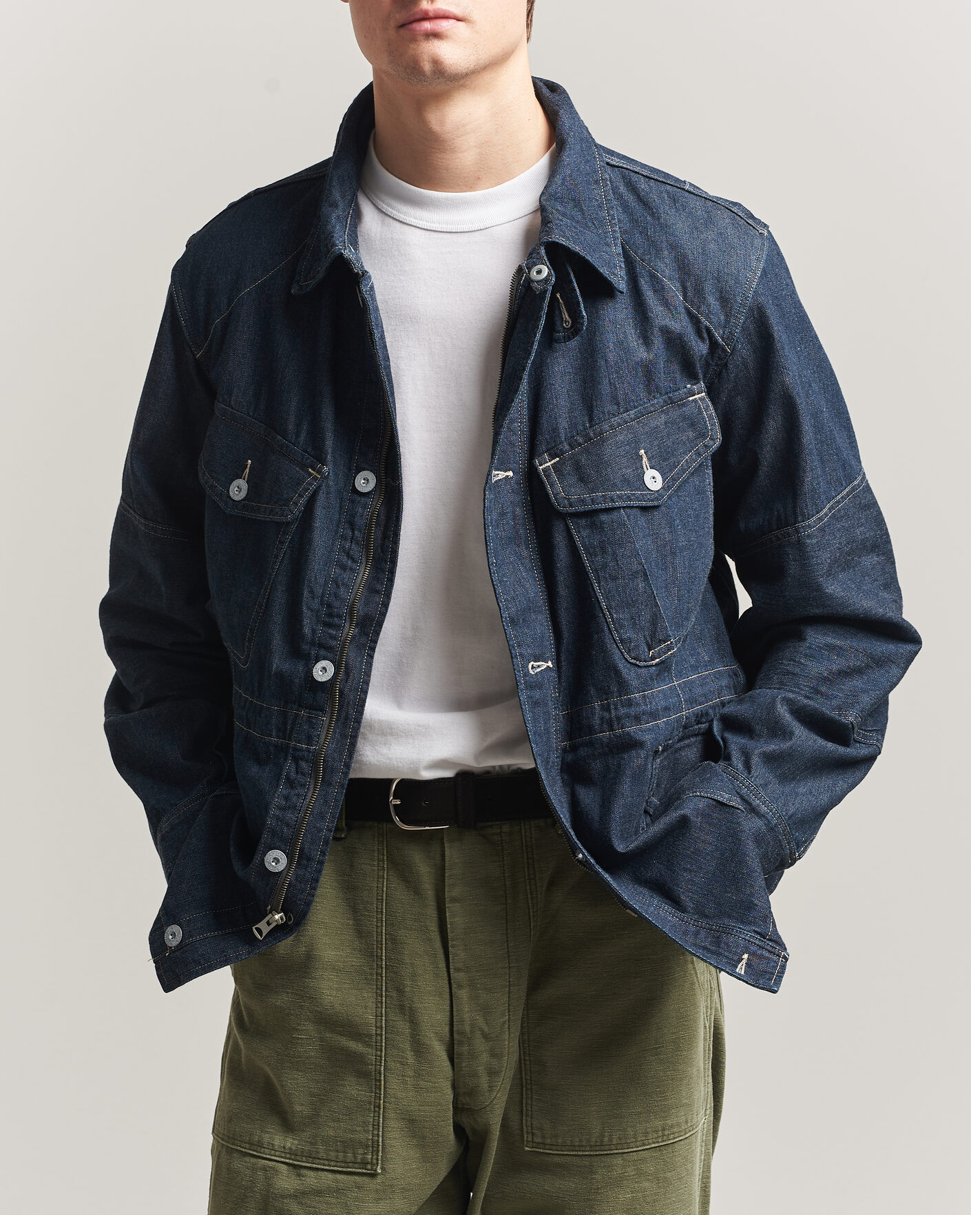 Herre | Jakker | RRL | Bannerman Denim Field Jacket Medium Wash