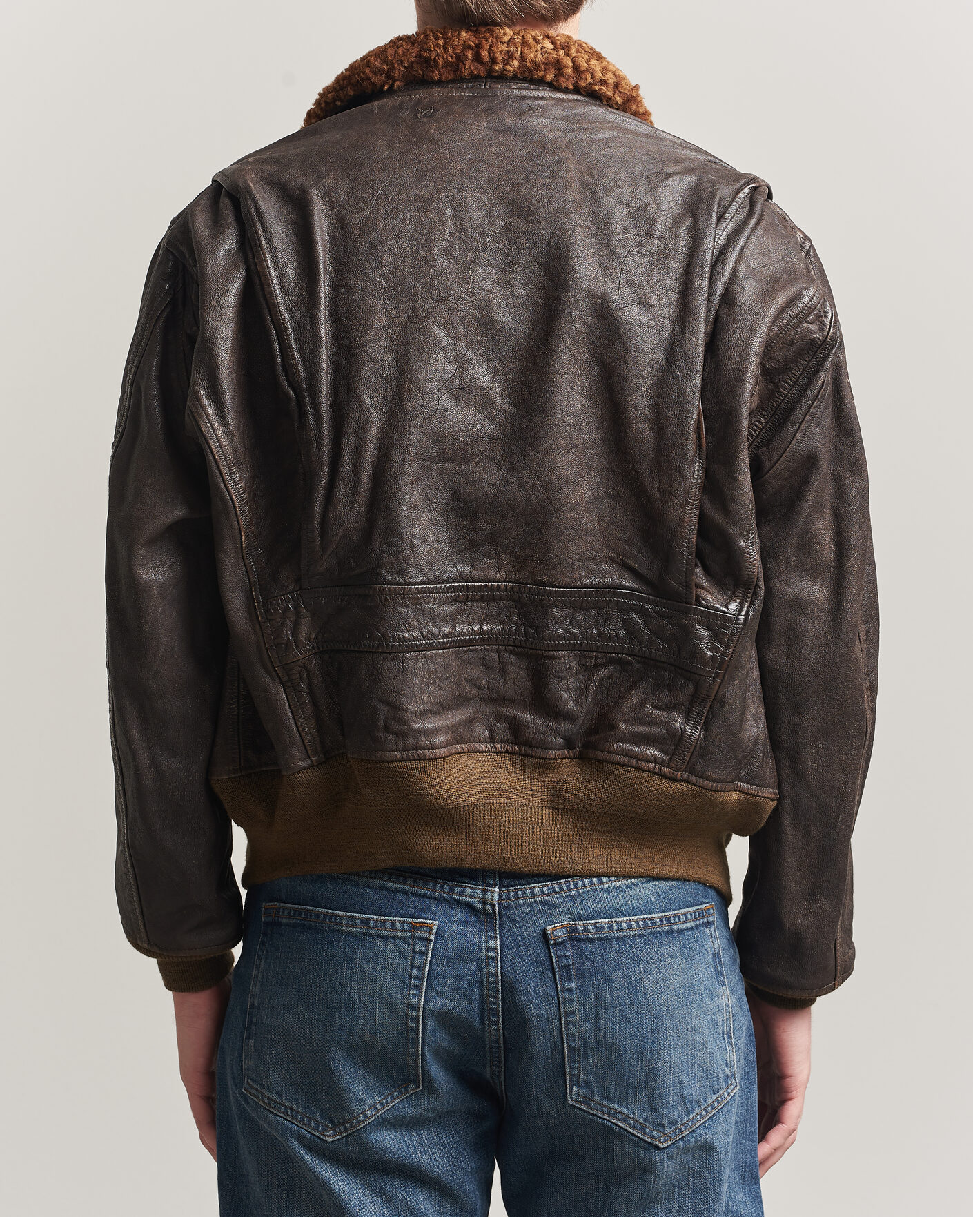 Herre | Jakker | RRL | Pratt Leather Jacket Vintage Brown