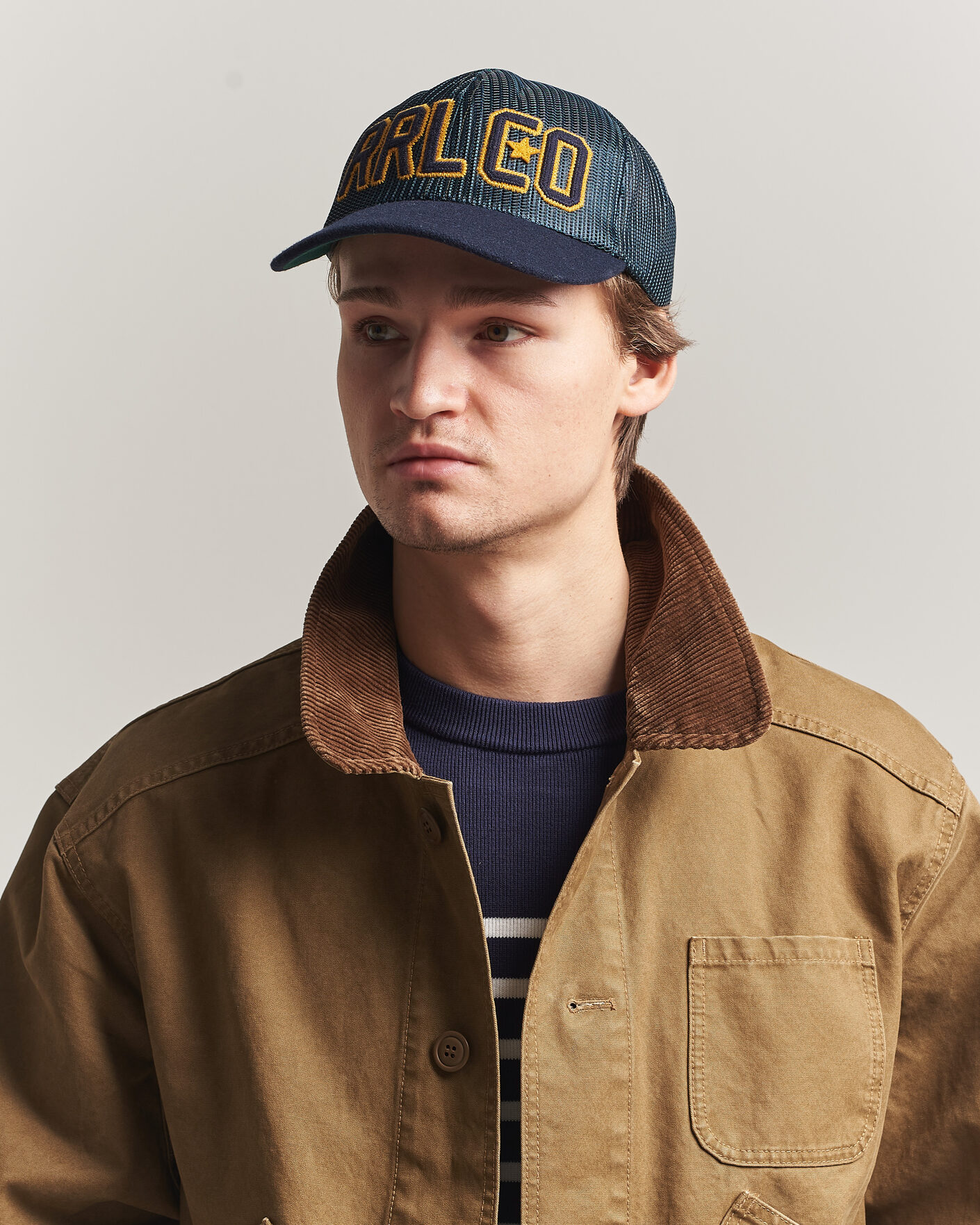 Herre | Hatter og capser | RRL | Mesh Trucker Cap Navy