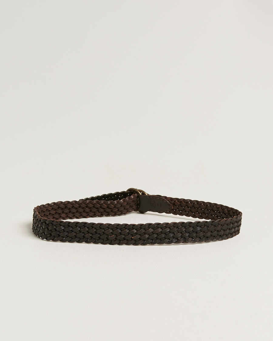 Herre | Belter | RRL | Braided Belt Dark Brown