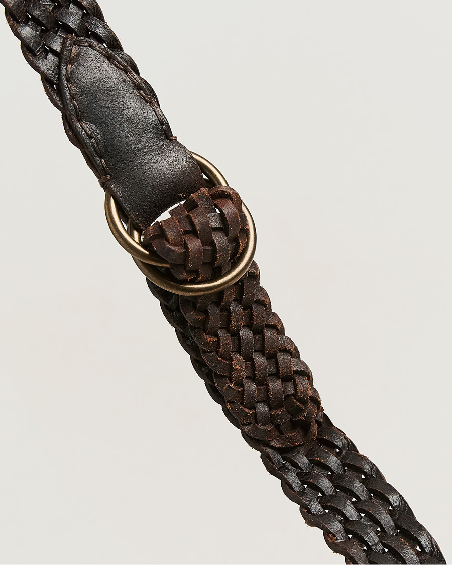 Herre | Belter | RRL | Braided Belt Dark Brown