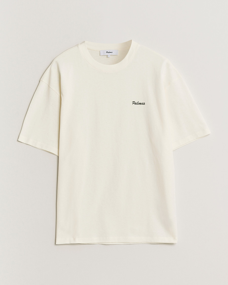 Herre | T-Shirts | Palmes | Stitch T-Shirt Off White