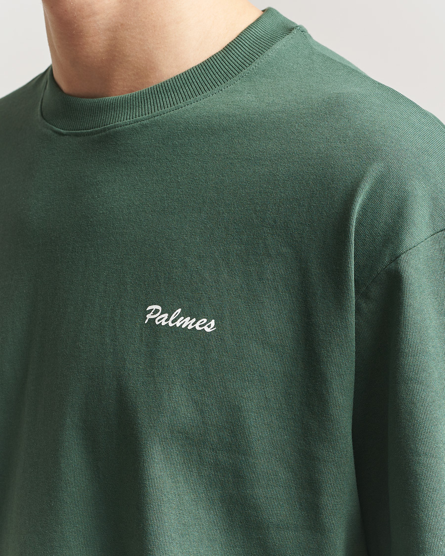Herre | T-Shirts | Palmes | Stitch T-Shirt Dark Green