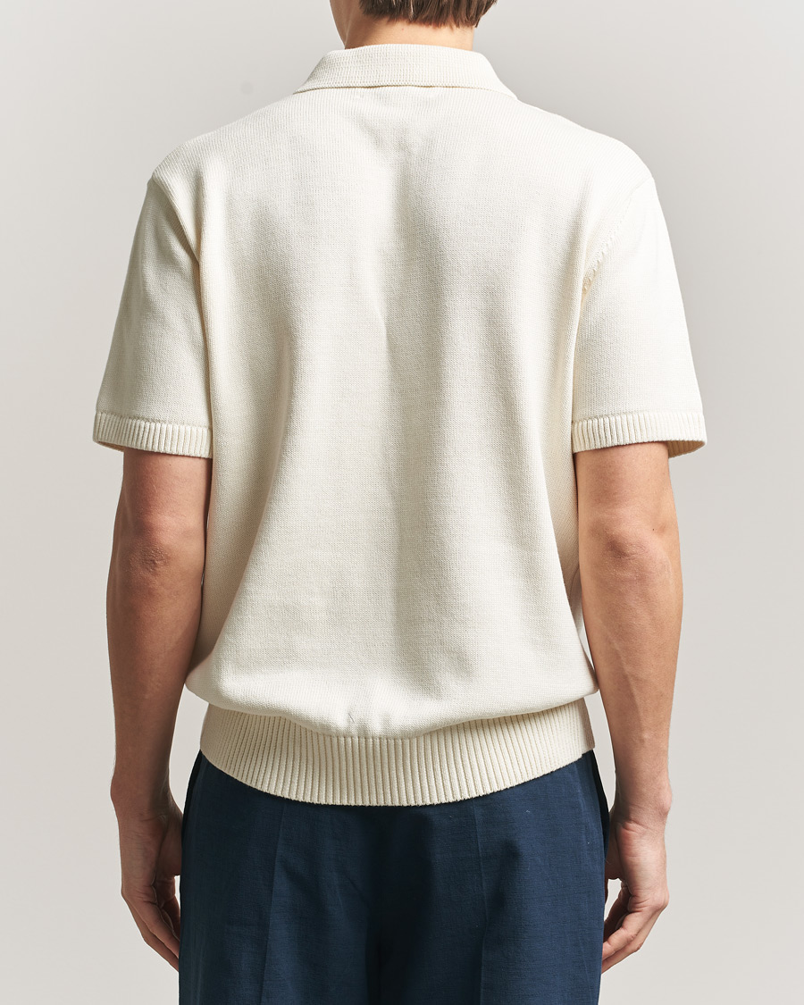 Herre | Pikéer | Palmes | Cotton Knit Polo Off White