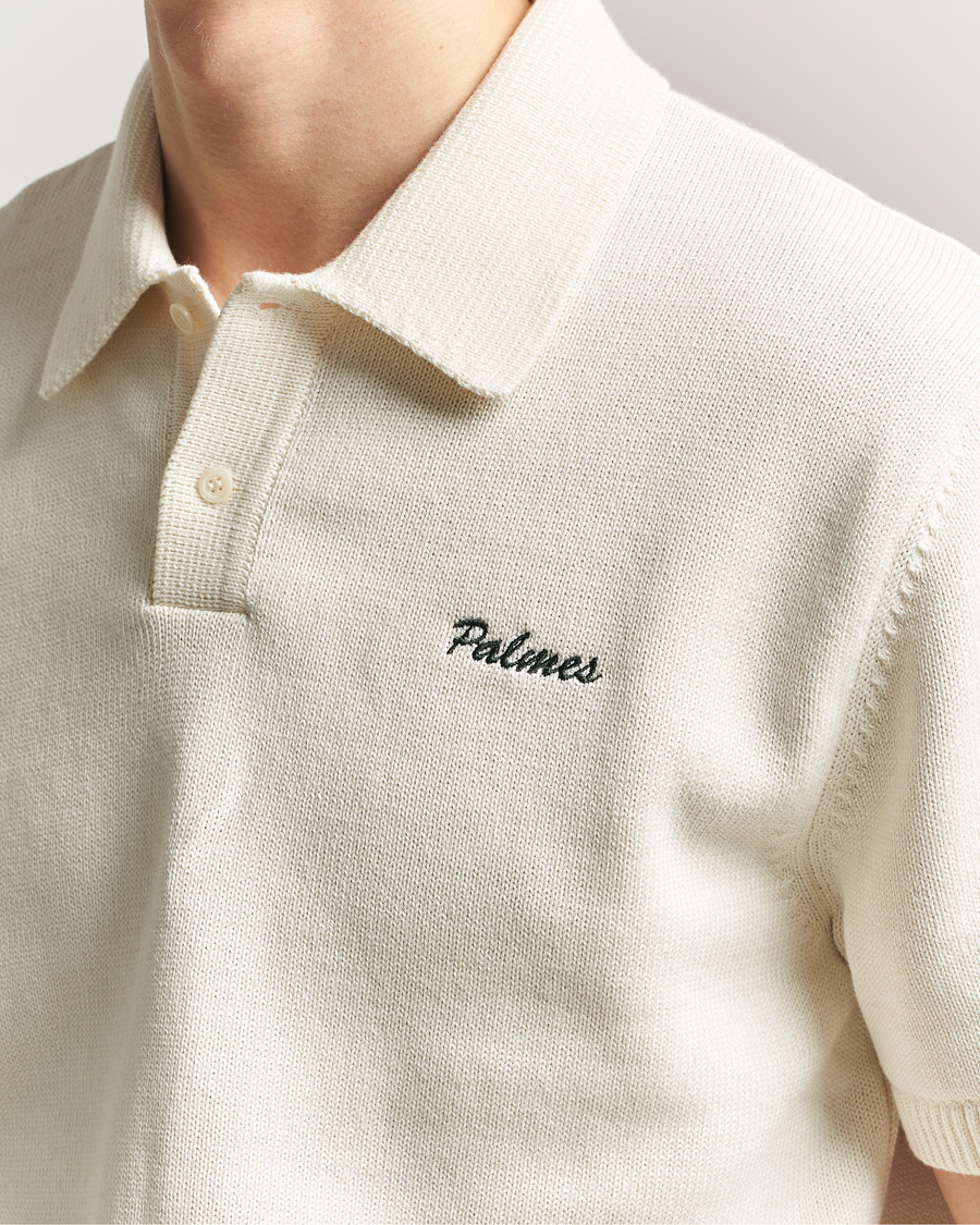 Herre | Pikéer | Palmes | Cotton Knit Polo Off White