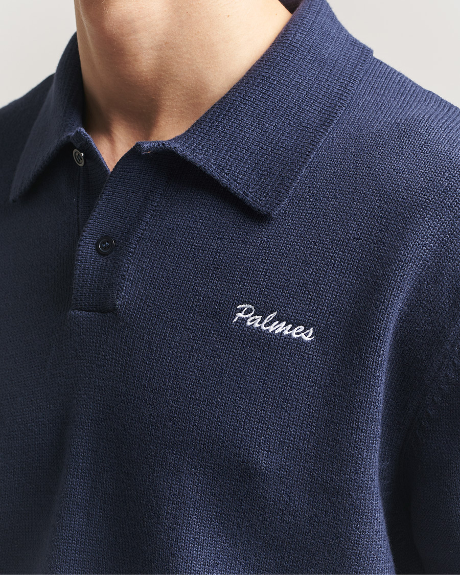 Herre | Pikéer | Palmes | Cotton Knit Polo Navy