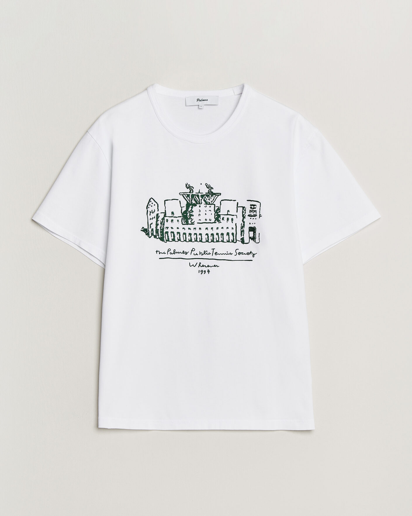Herre | T-Shirts | Palmes | Public T-Shirt White