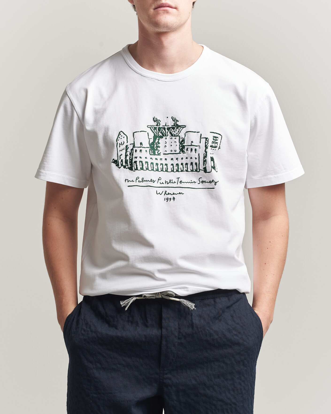 Herre | T-Shirts | Palmes | Public T-Shirt White