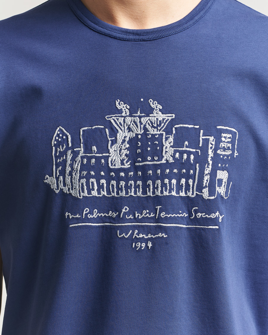 Herre | T-Shirts | Palmes | Public T-Shirt Blue