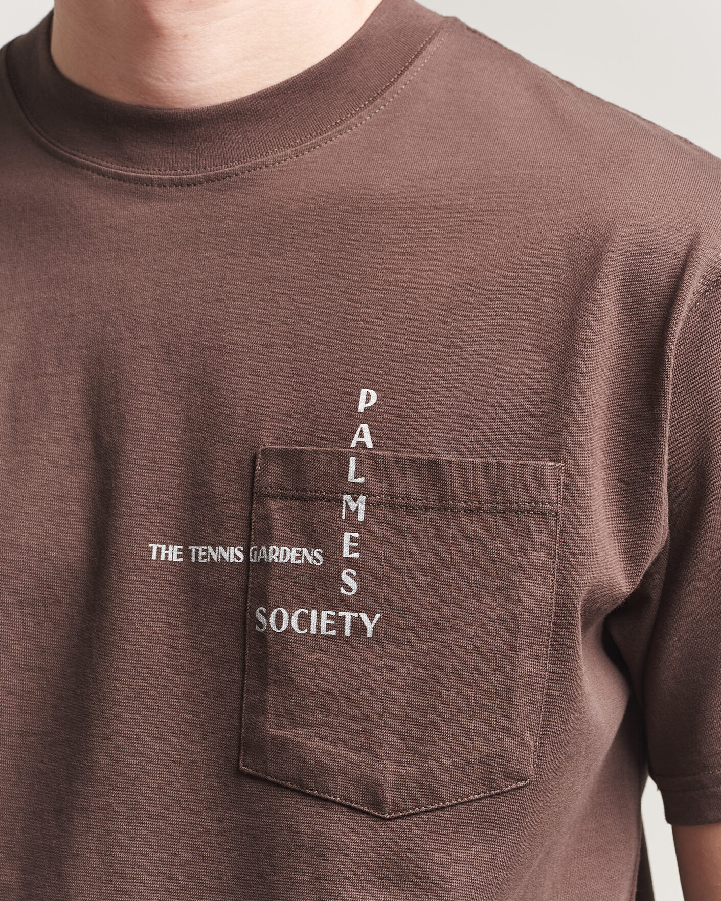 Herre | T-Shirts | Palmes | Ramus Pocket T-Shirt Brown