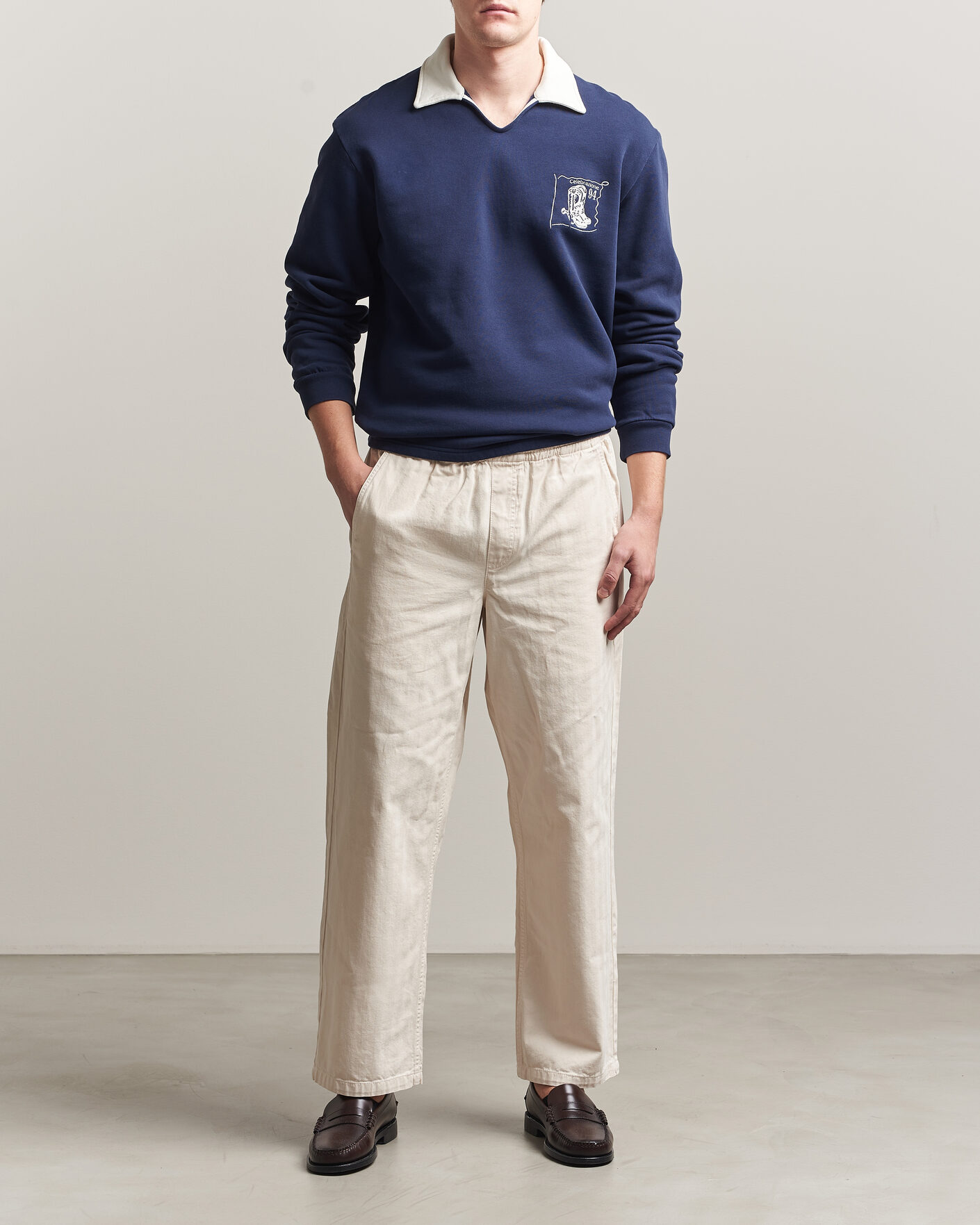 Herre | Gensere | Palmes | Boot Open Rugby Shirt Navy