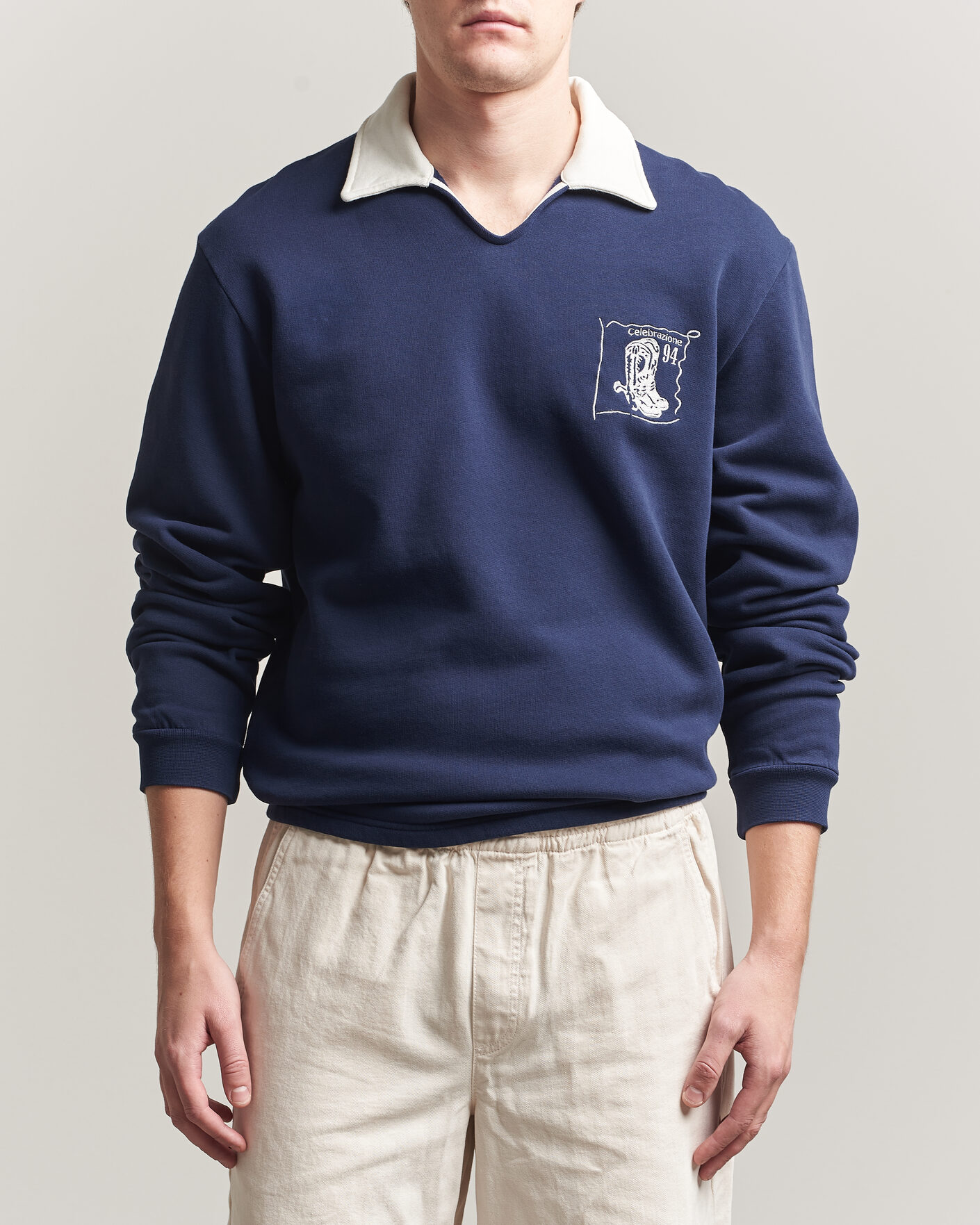 Herre | Gensere | Palmes | Boot Open Rugby Shirt Navy