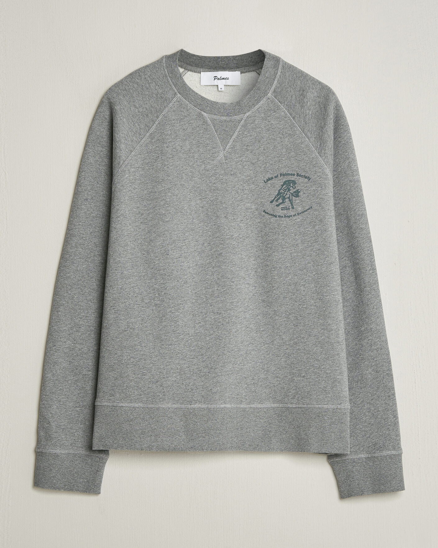 Herre | Gensere | Palmes | Lake Raglan Sweatshirt Grey Melange