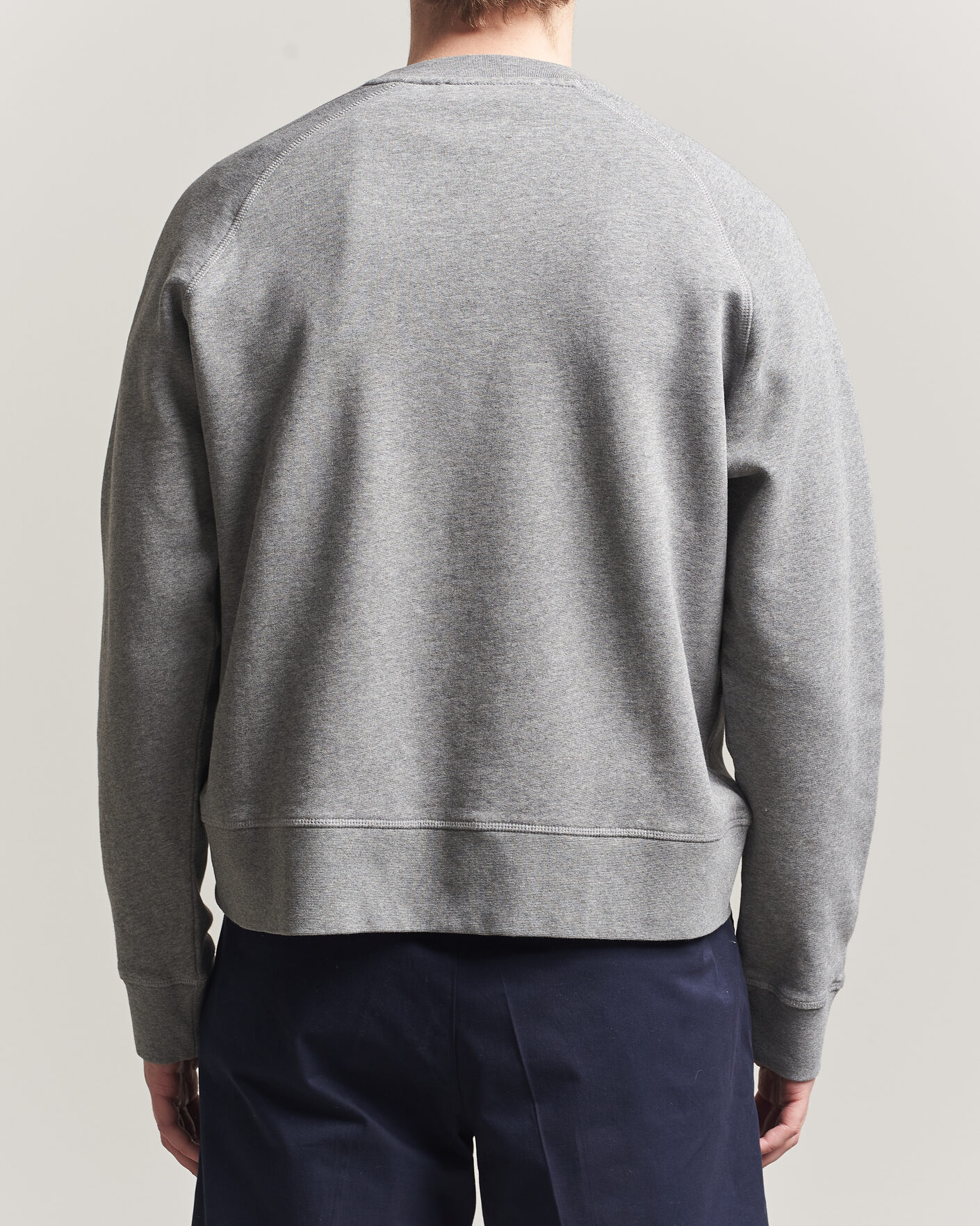 Herre | Gensere | Palmes | Lake Raglan Sweatshirt Grey Melange