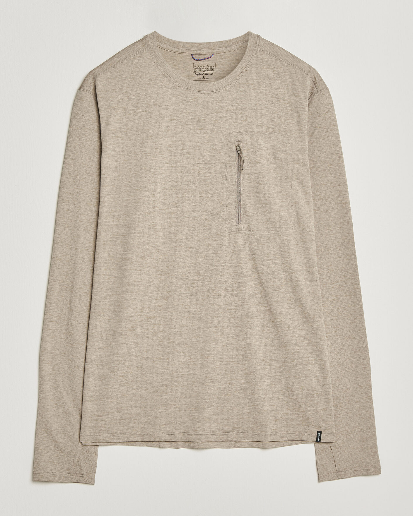 Herre | T-Shirts | Patagonia | Cap Cool Long Sleeve Sun Shirt Seabird Grey