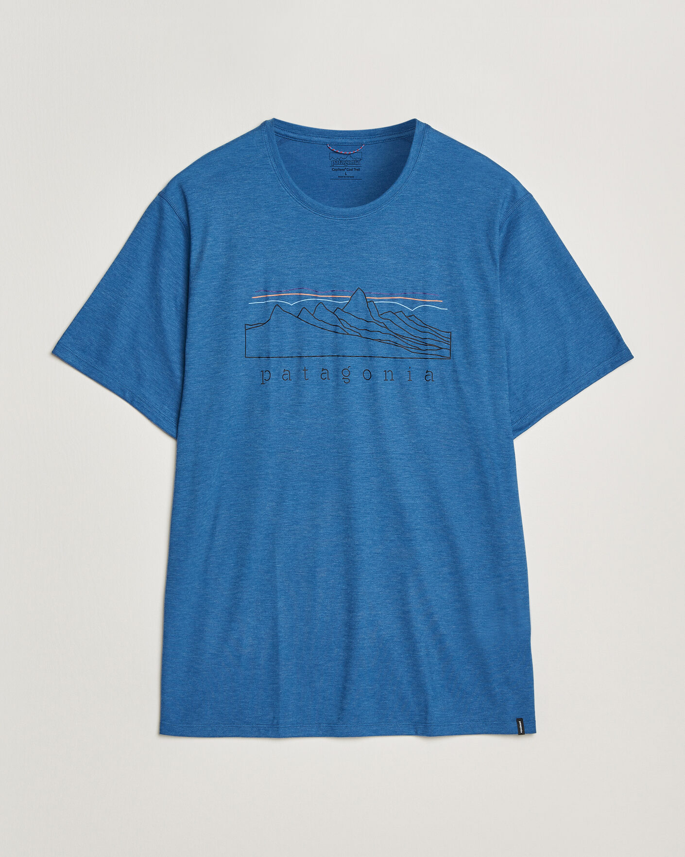 Herre | T-Shirts | Patagonia | Cap Cool Trail T-Shirt Aquatic Blue