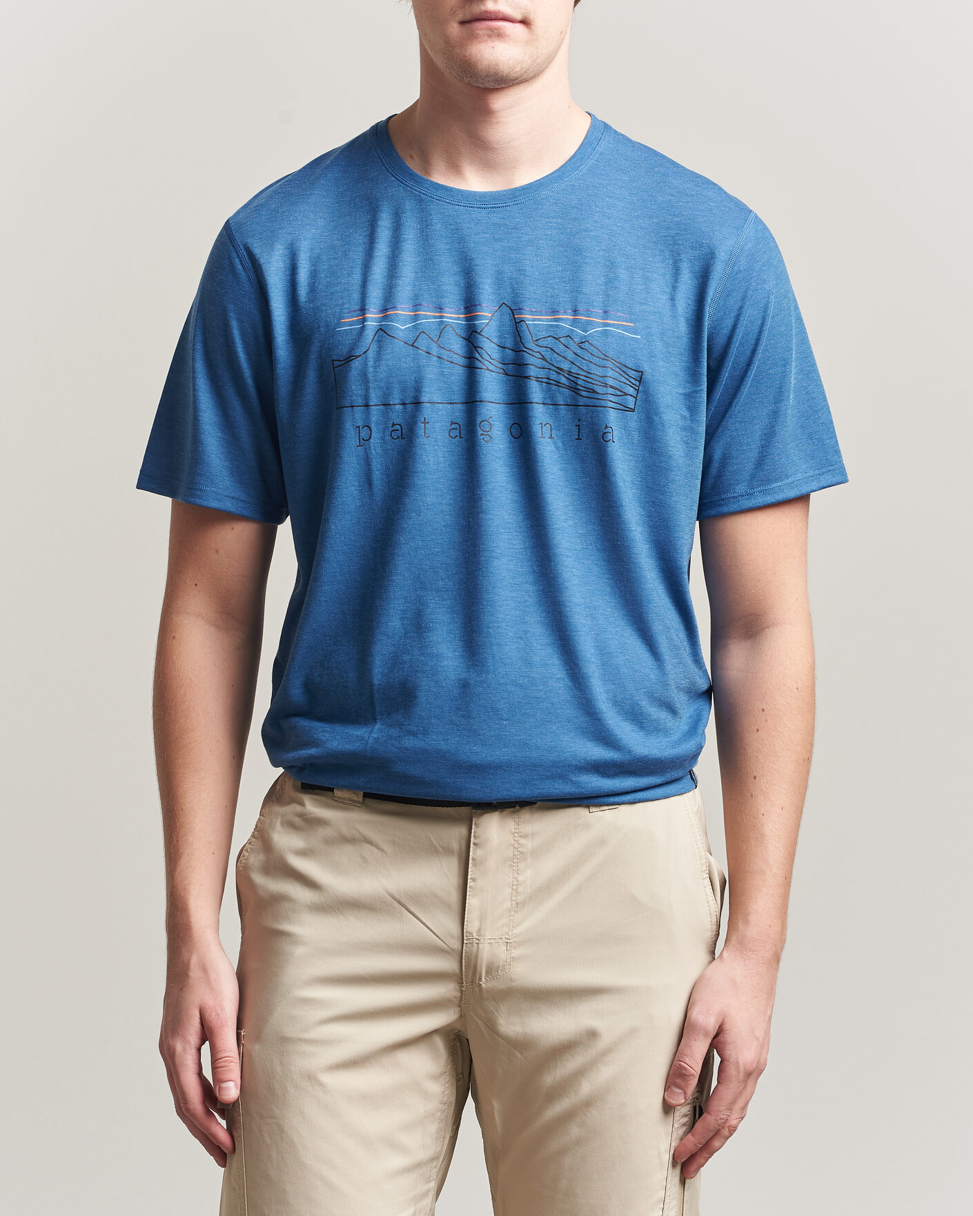 Herre | T-Shirts | Patagonia | Cap Cool Trail T-Shirt Aquatic Blue
