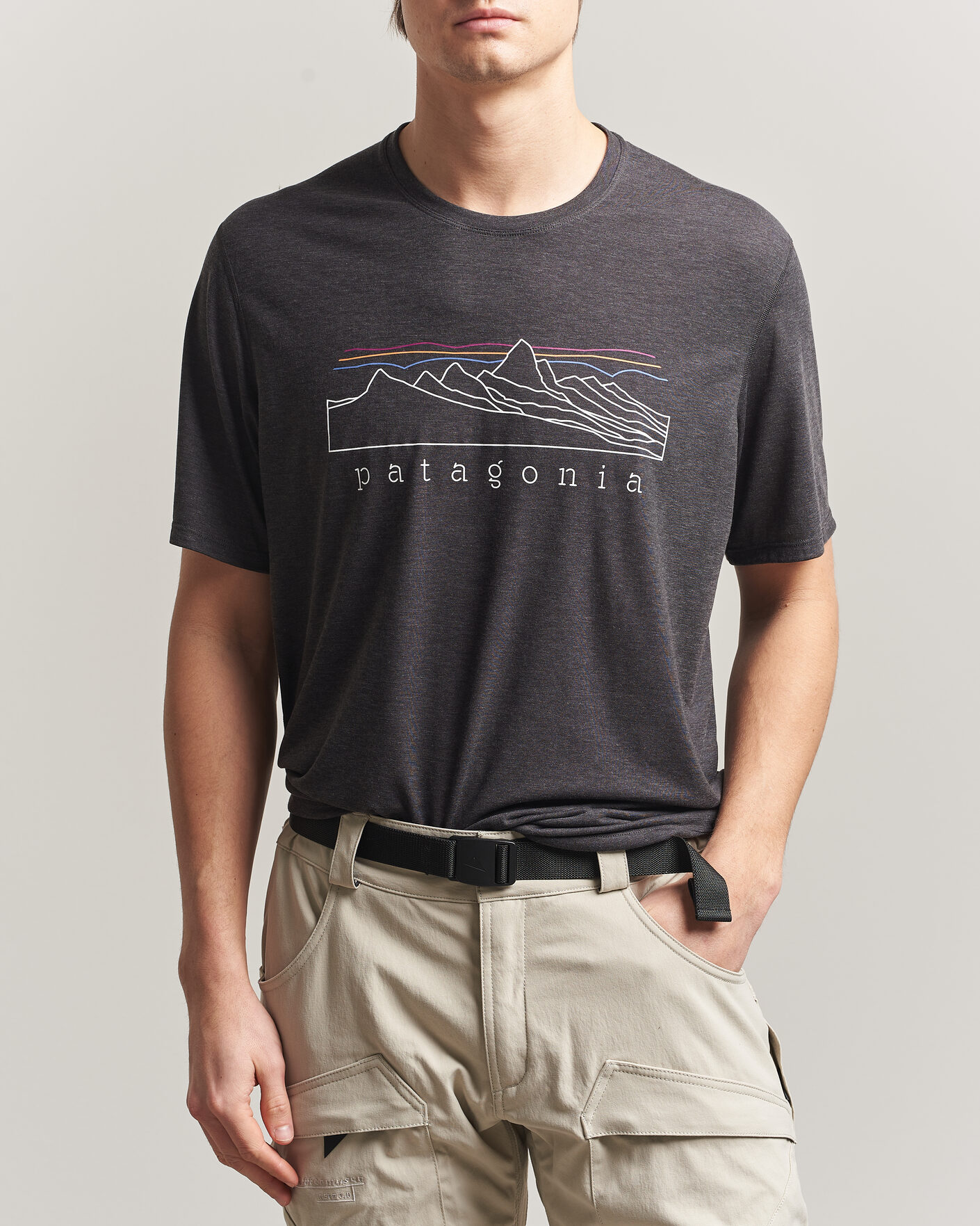 Herre | T-Shirts | Patagonia | Cap Cool Trail T-Shirt Ink Black