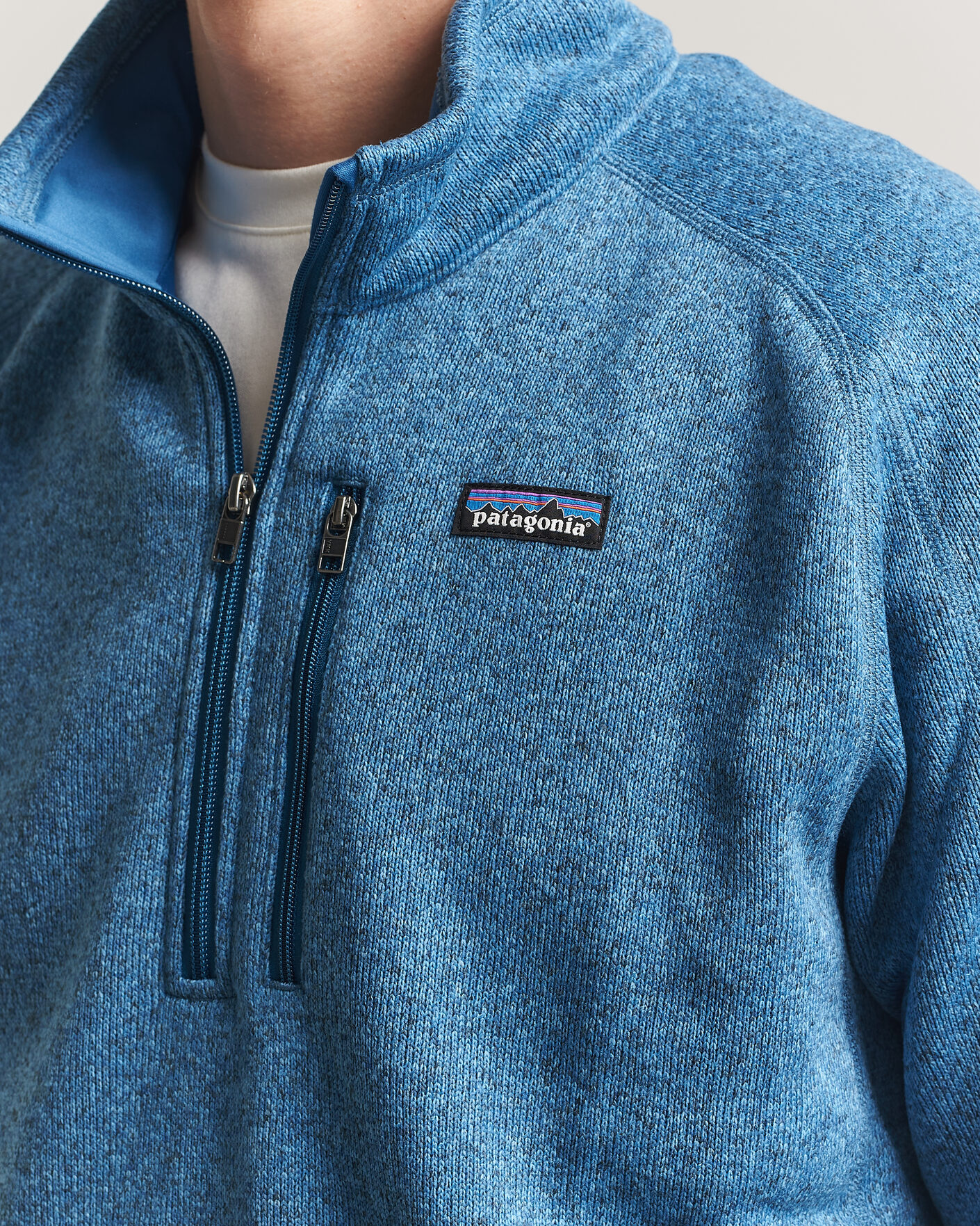 Herre | Gensere | Patagonia | Better Sweater Half Zip Fleece Jacket Aquatic Blue