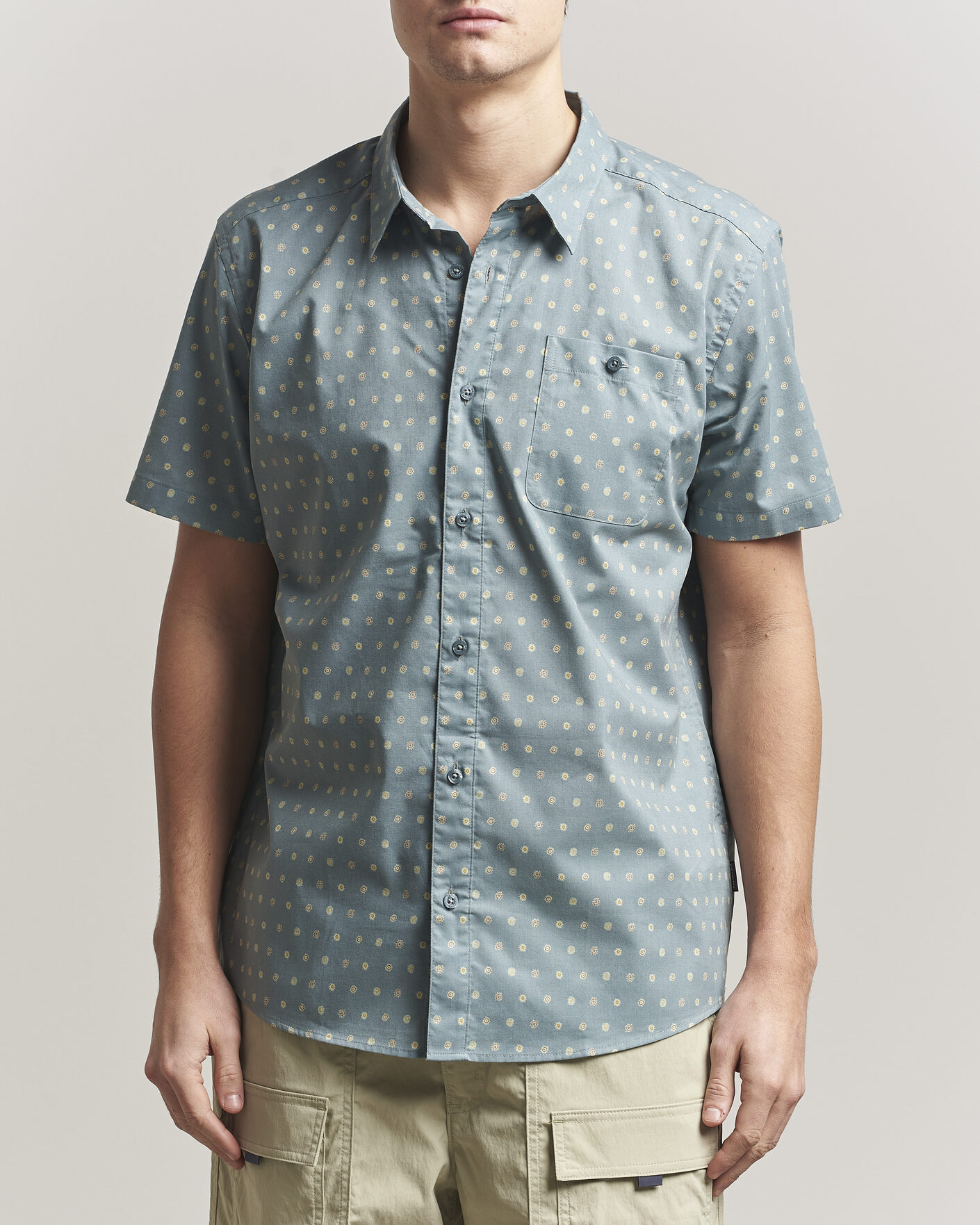 Herre | Skjorter | Patagonia | Go To Short Sleeve Shirt Blue Sage