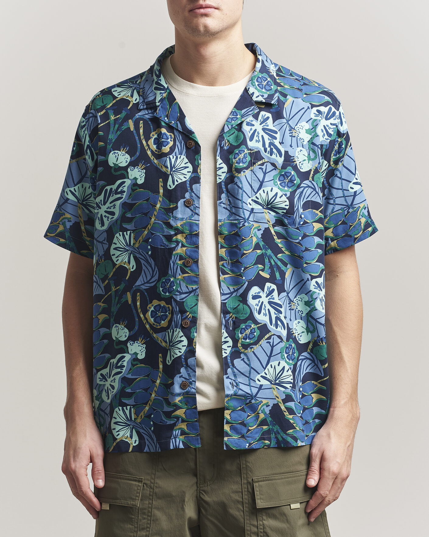 Herre | Skjorter | Patagonia | Tidal Threads Short Sleeve Shirt New Navy