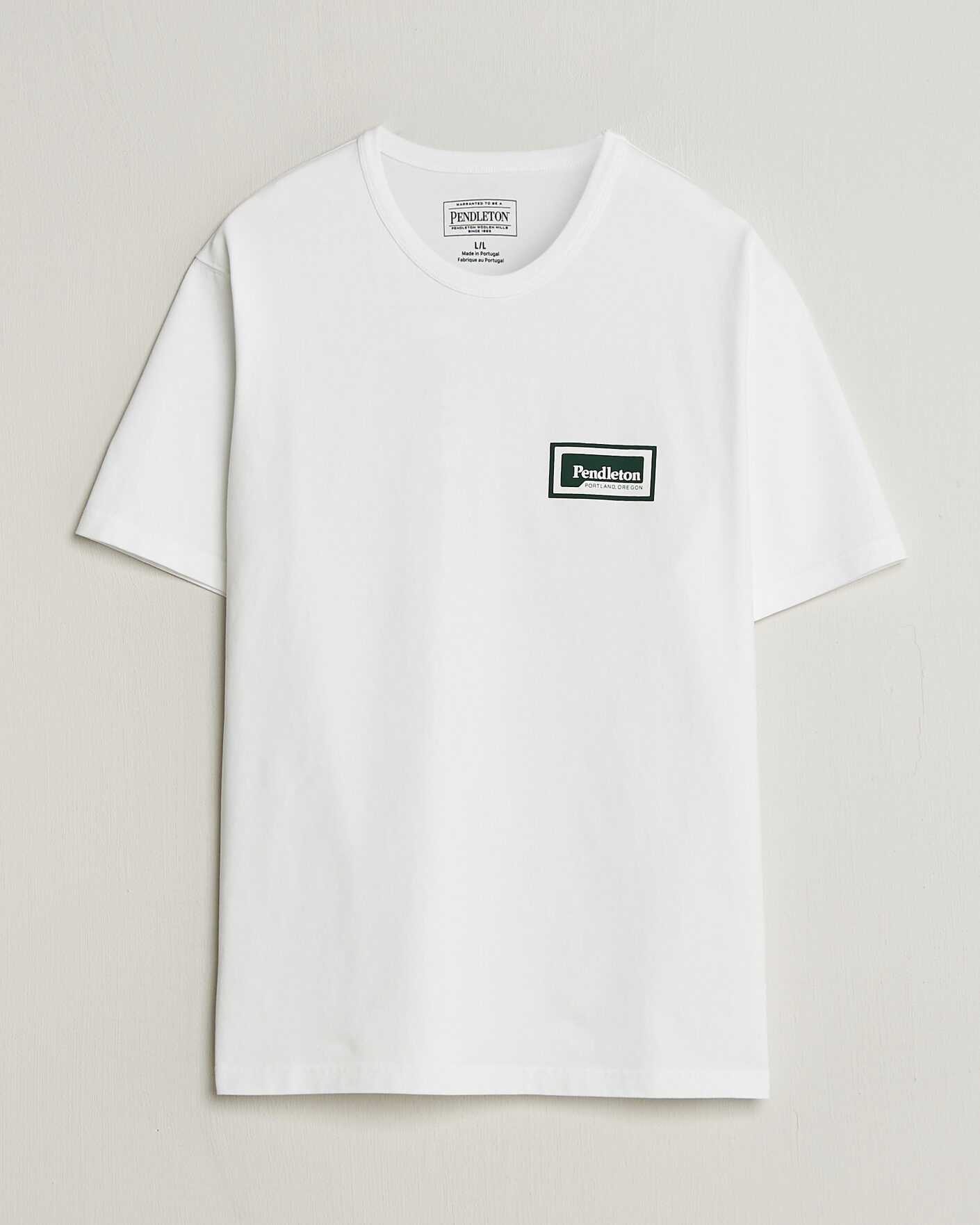Herre | T-Shirts | Pendleton | Patch Graphic Tee White