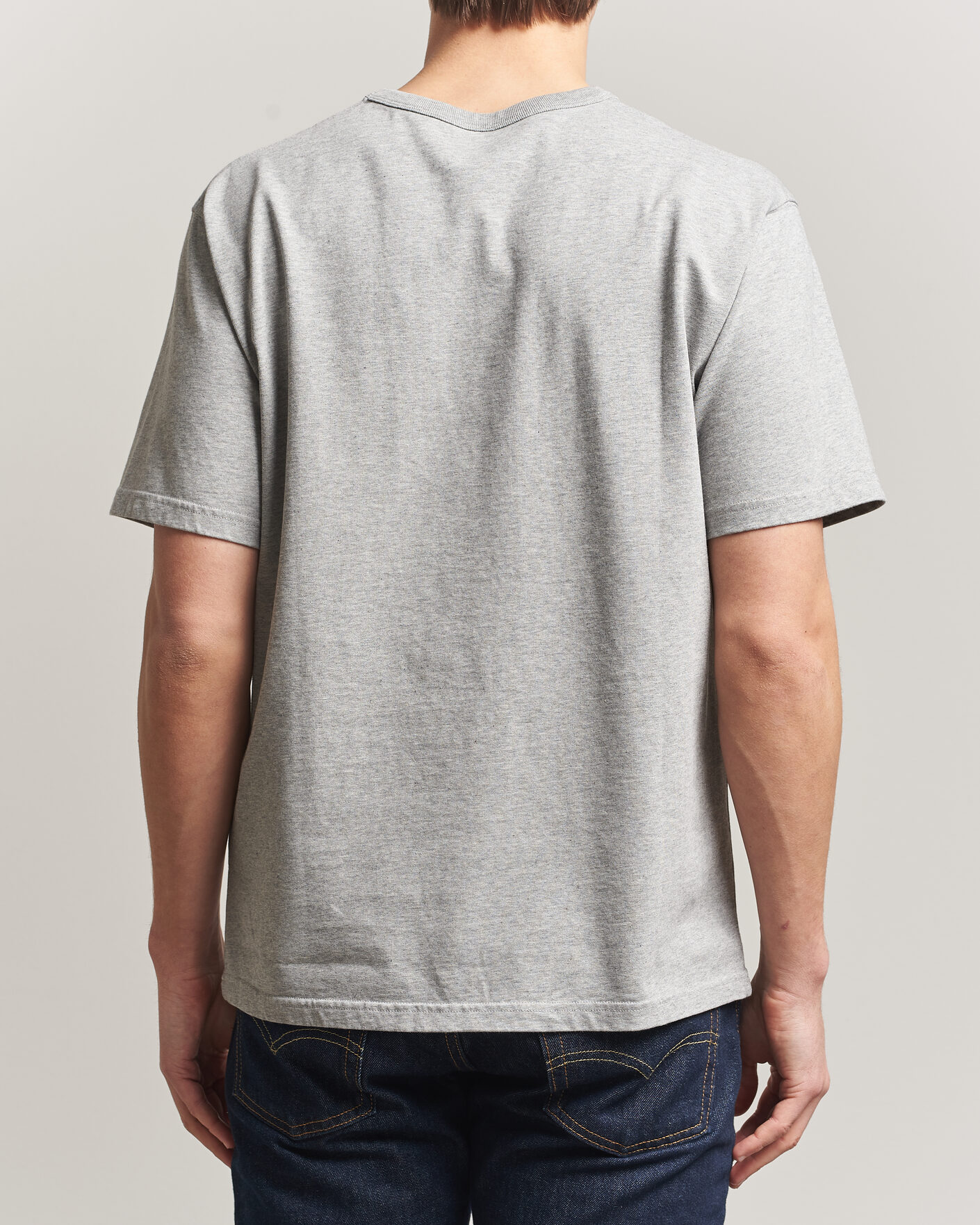 Herre | T-Shirts | Pendleton | Heavyweight P Tee Ash Heather Grey