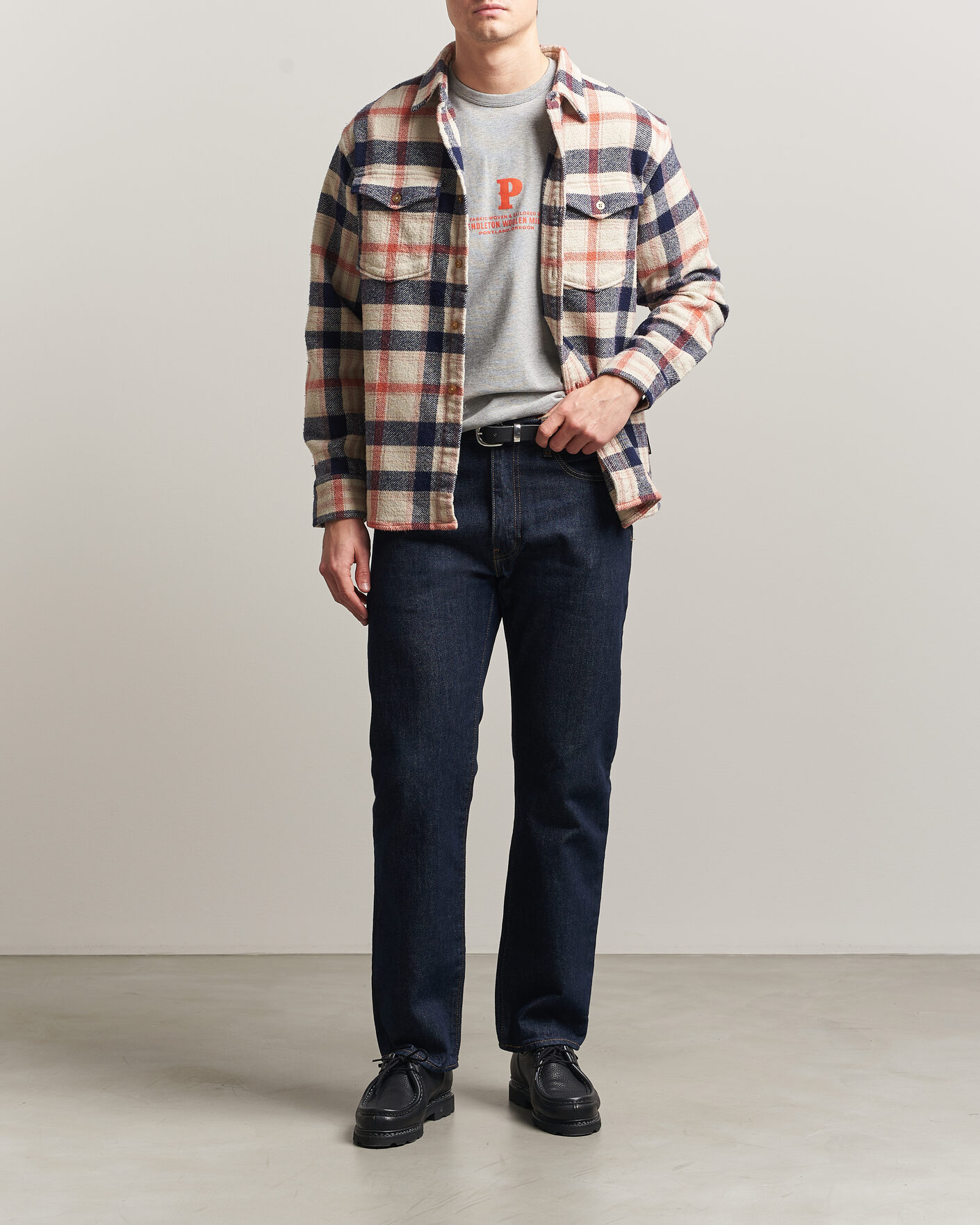 Herre | Skjorter | Pendleton | Big Pocket Shirt Silver Lining