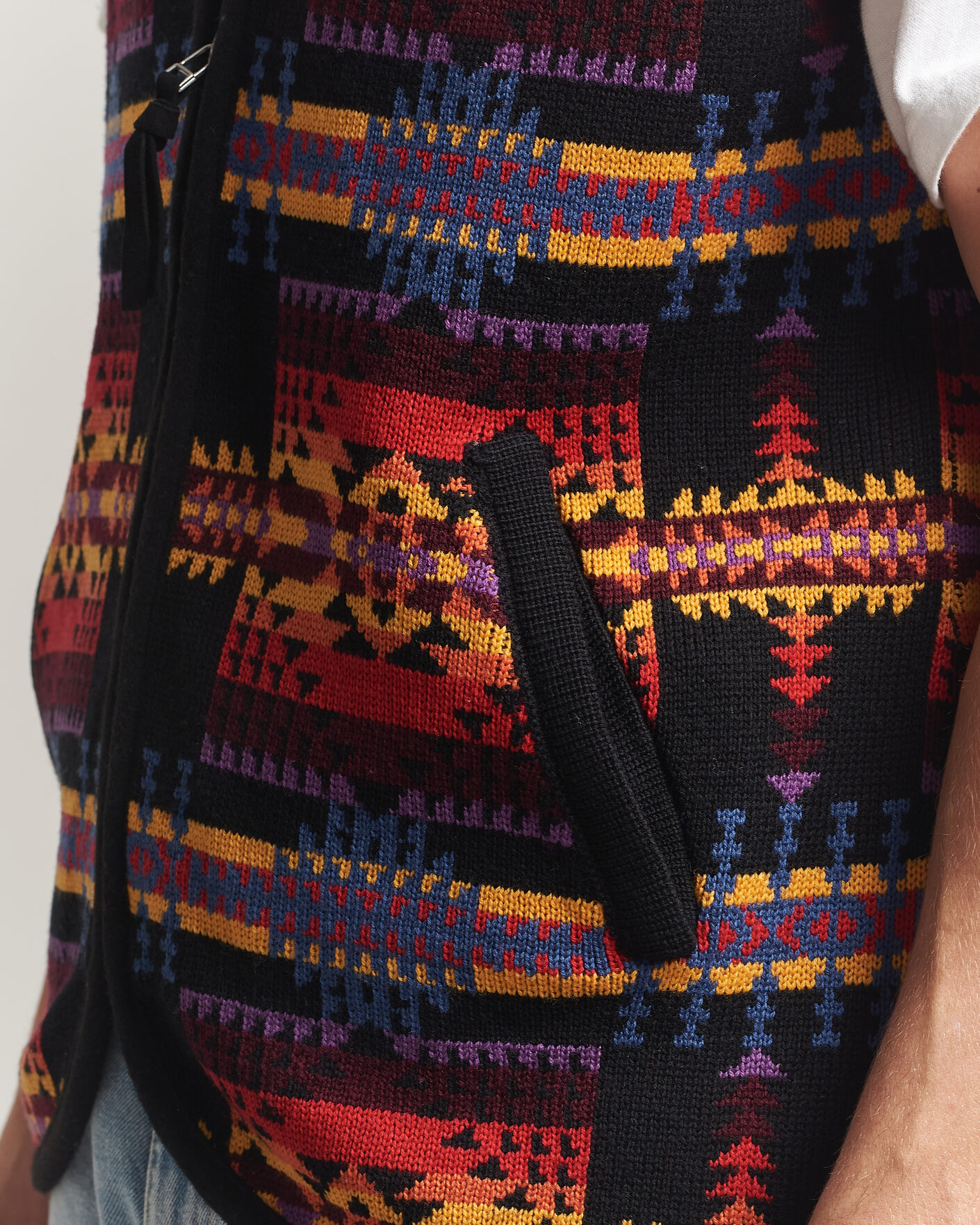 Herre | Gensere | Pendleton | Jacquard Vest Black