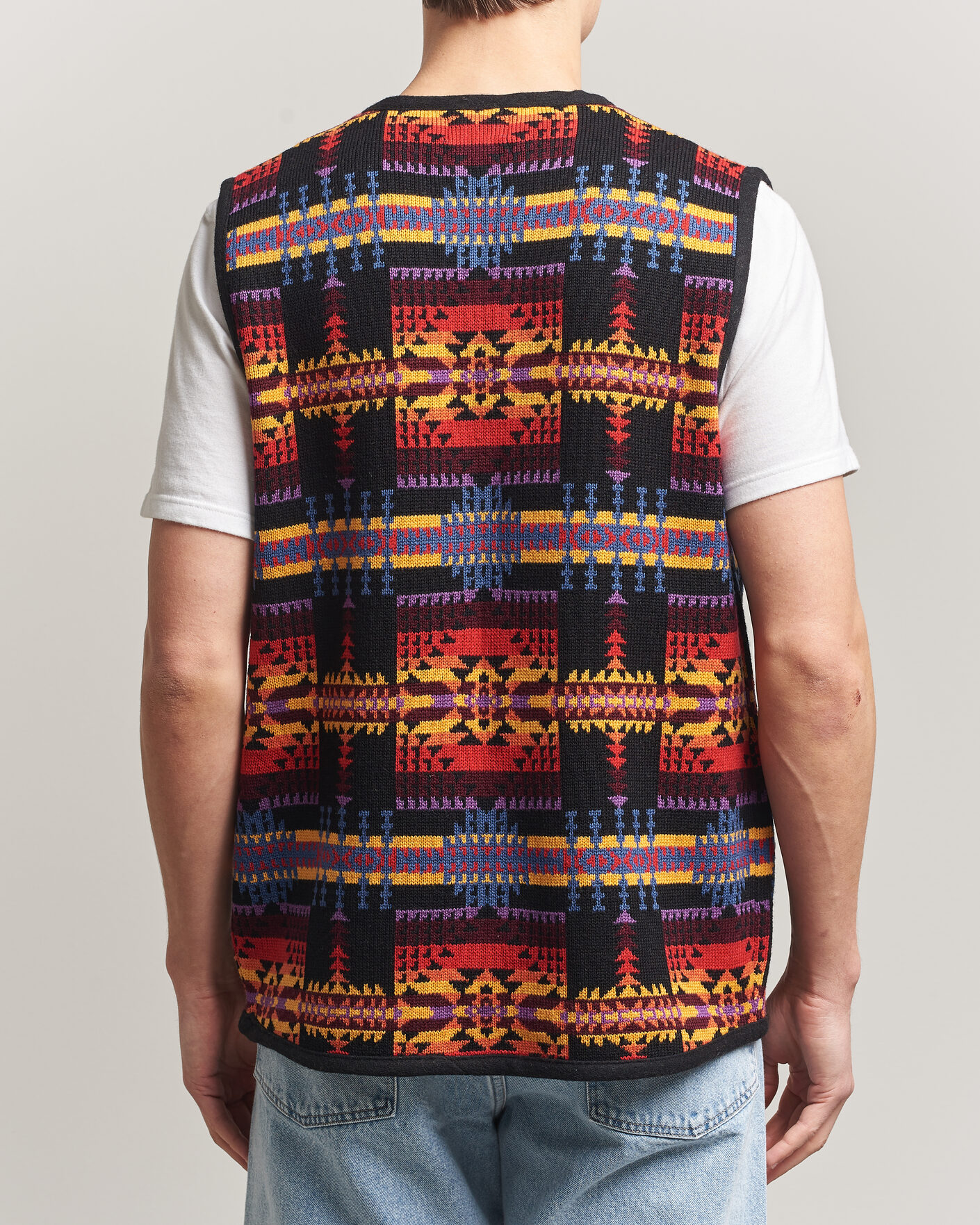 Herre | Gensere | Pendleton | Jacquard Vest Black