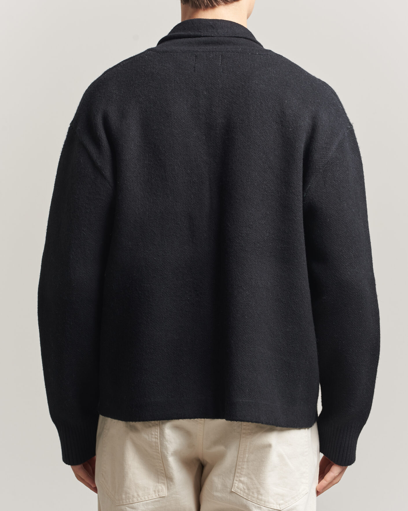 Herre | Gensere | Pendleton | Jacquard Motif Zip Cardigan Midnight