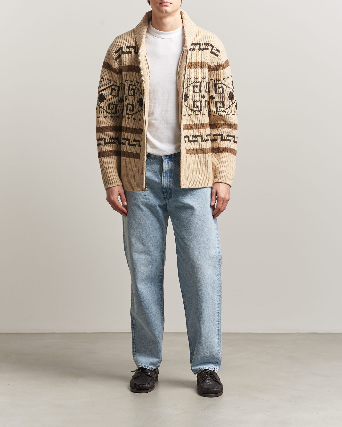 Herre | Gensere | Pendleton | Original Westerley Cardigan Tan/Brown